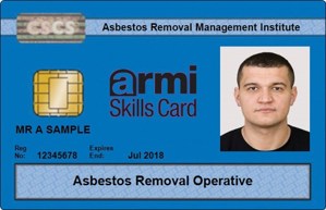 ARCA now issuing CSCS cards for Asbestos Removal Operatives